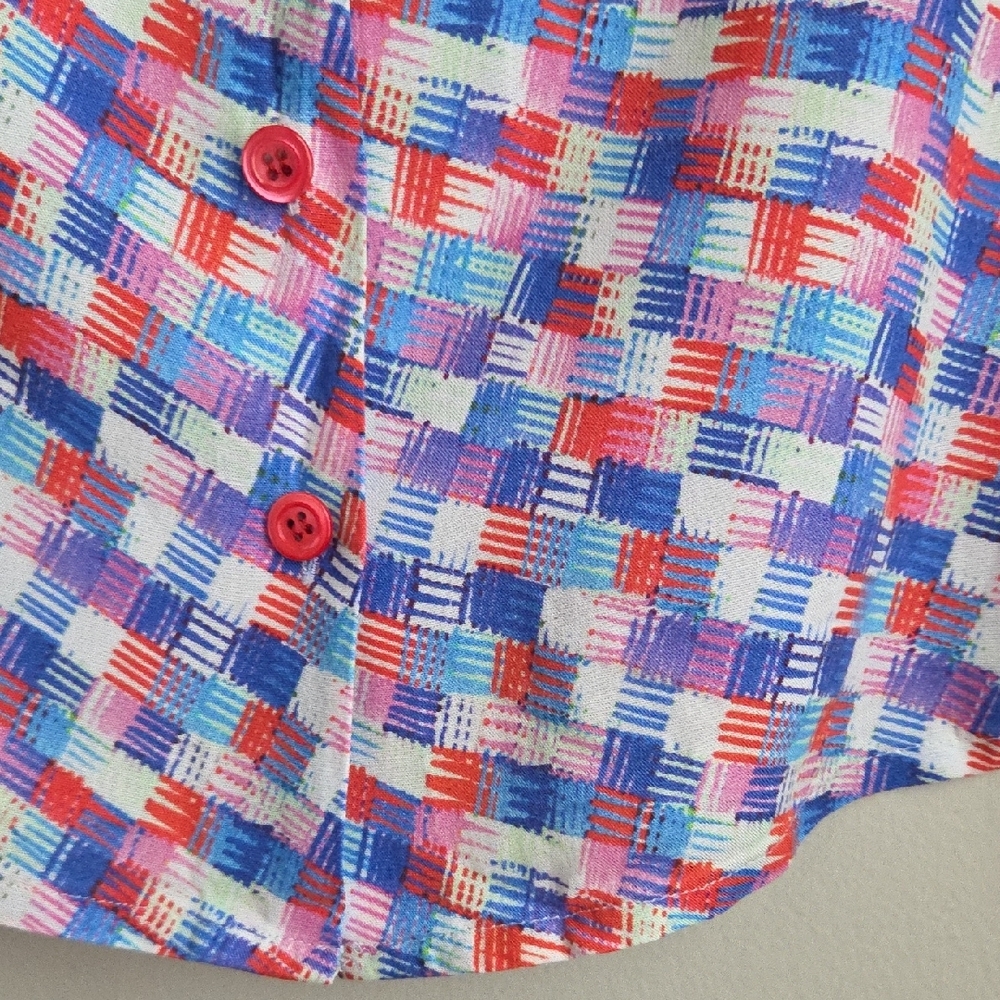 Sleeveless Retro Sleeveless Button Up Peter Pan Collar Agnes B. EUC Shirt Sz S/M